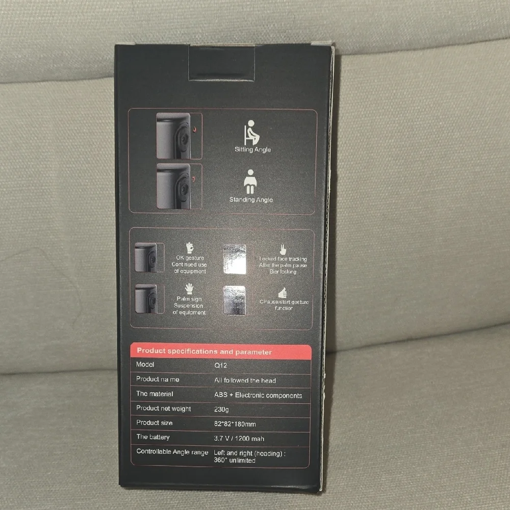360° Rotating VR Camera Stand - Black